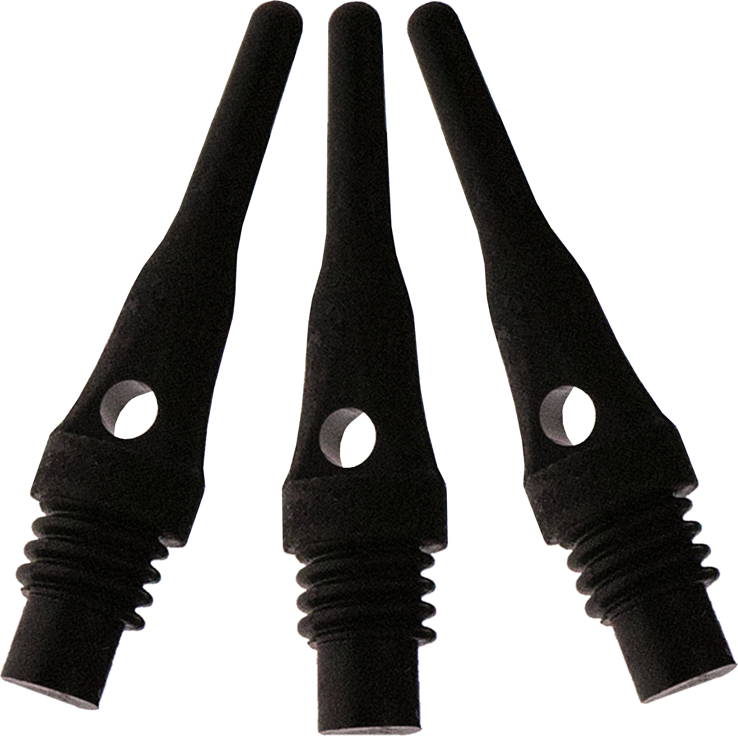 Viper Dart Accessory: Tufflex S.S. (Super Short) 2Ba Thread Soft Tip Dart Points, Black, 1000 Pack