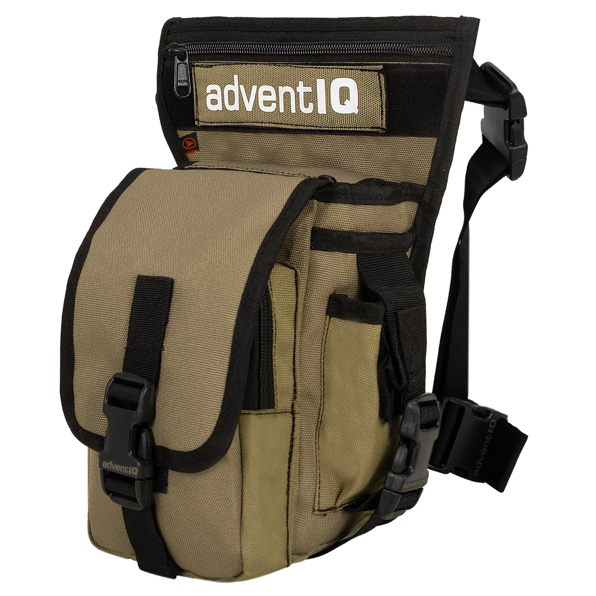 Adventiq Smart Multifunctional Military DropWaist Tactical Pouch Bag Military Camouflage Print Black