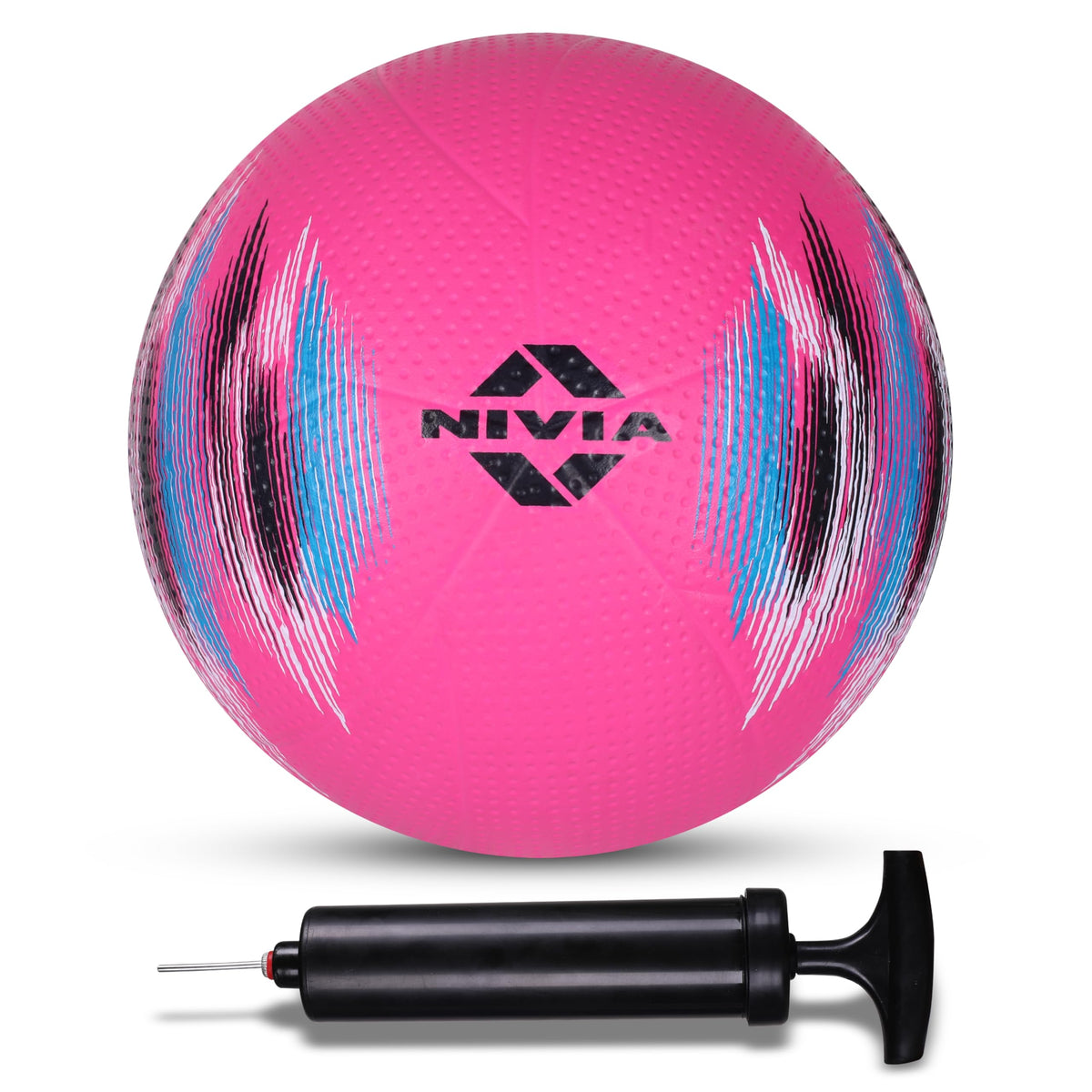 Nivia Electric Volleyball/Rubber Moulded Volleyball/For Indoor/Outdoor/For Men/Women Size  4 (Multicolor) With Ball Pump
