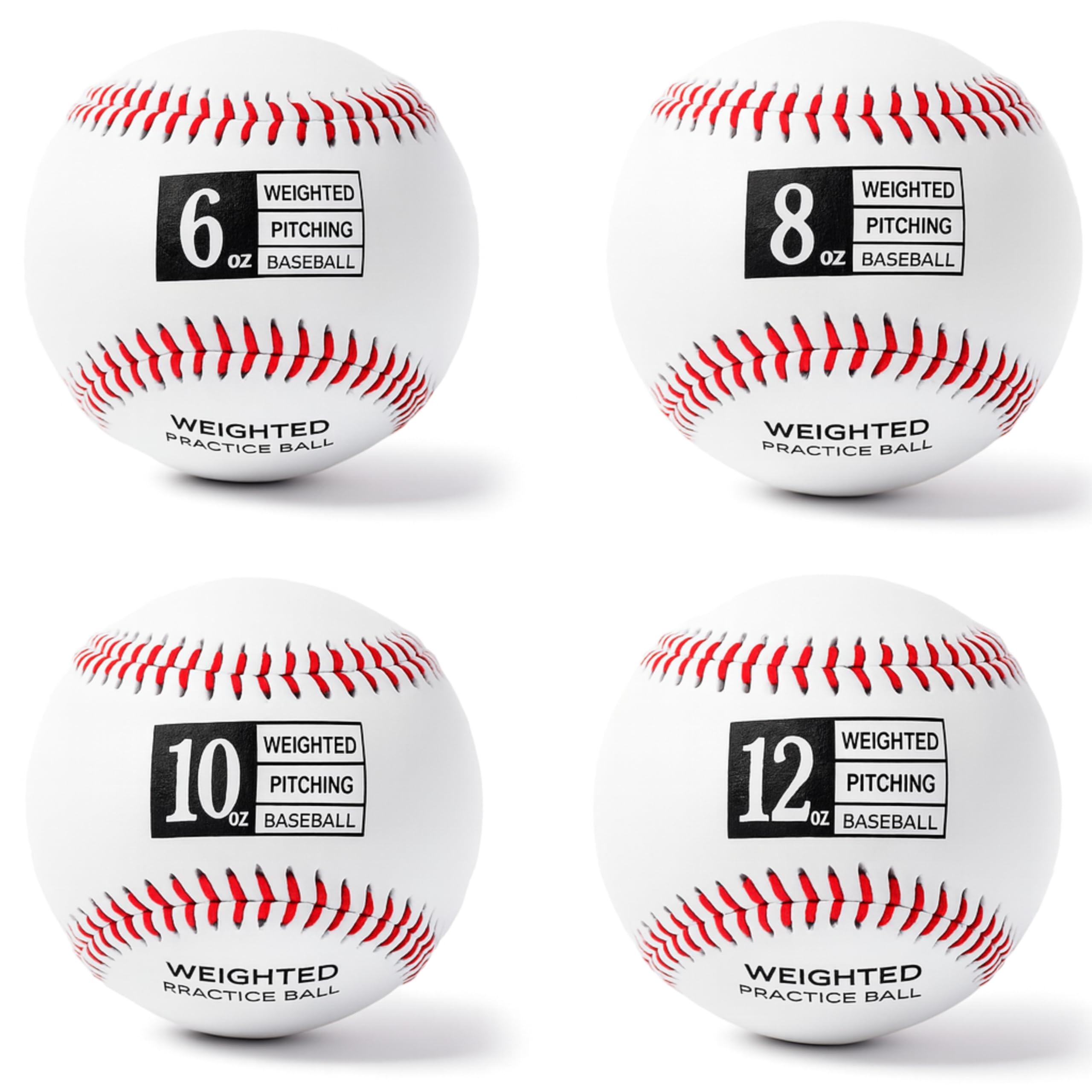 Thorza Weighted Baseballs for Pitching & Throwing Training - Velocity Building Balls for Hitting Practice & Strength Development
