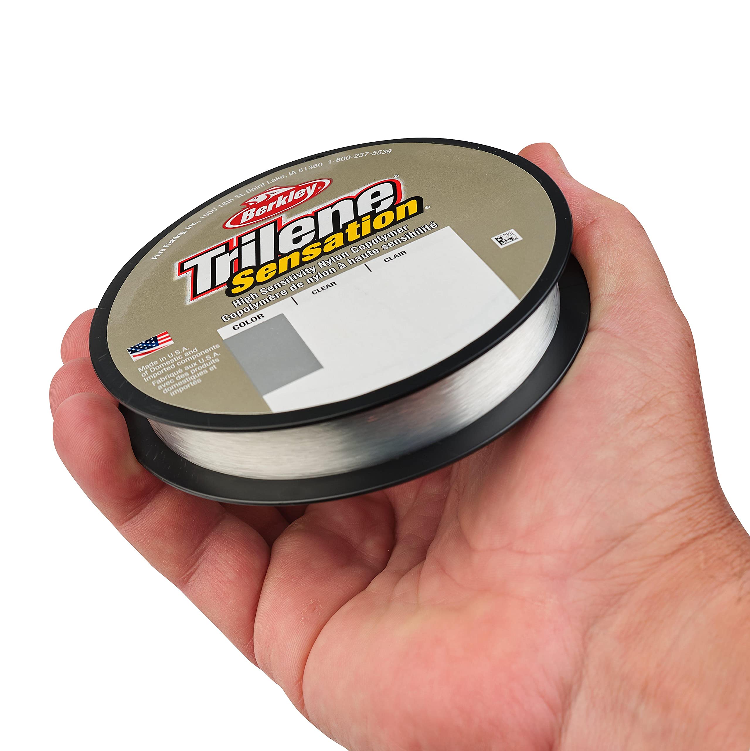 Berkley Trilene Sensation, Clear, 14Lb | 6.3Kg Monofilament Fishing Line, Suitable For Freshwater Environments
