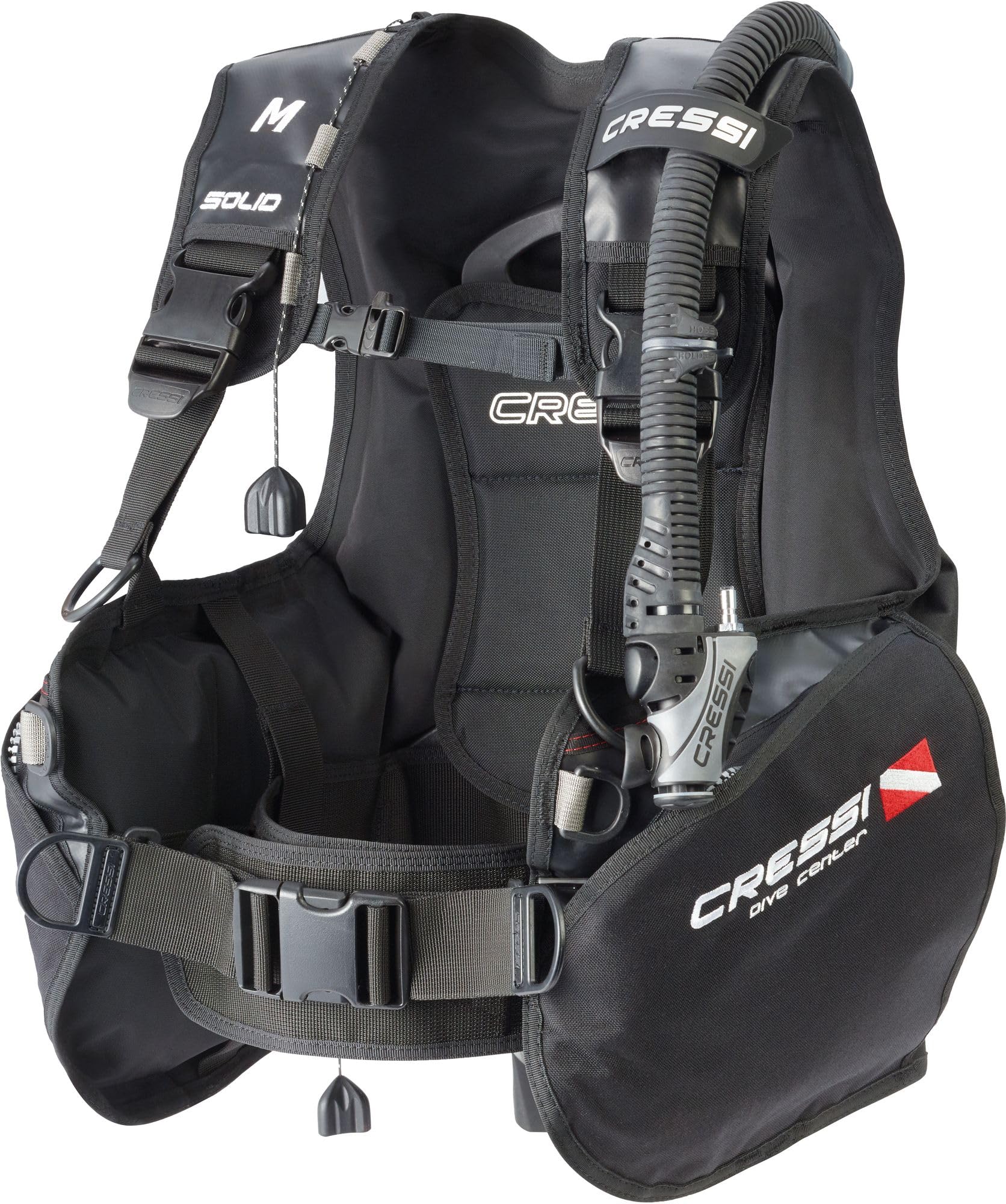 Cressi Solid Jacket-Style BCDs, Black/Red, S