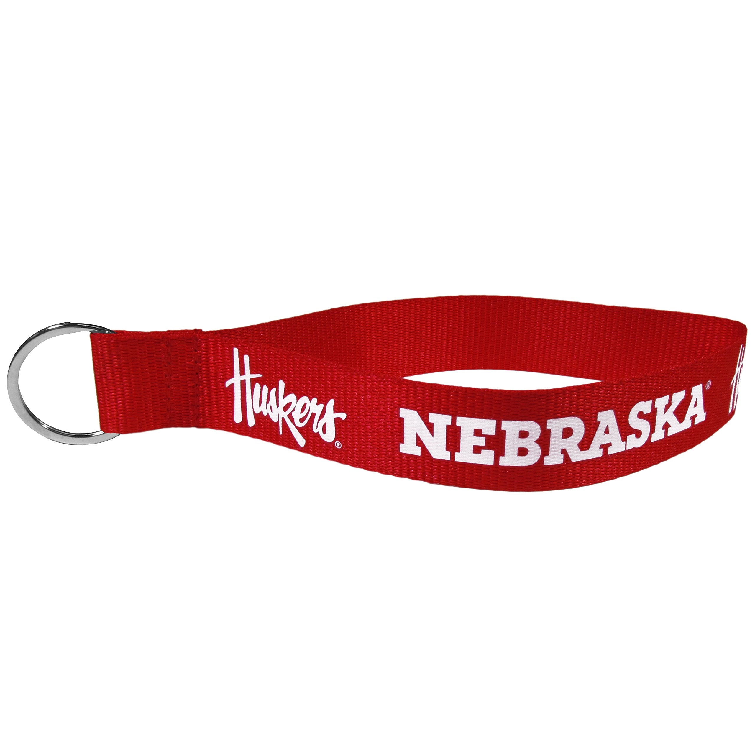 Siskiyou Ncaa Nebraska Cornhuskers Lanyard Key Chain, Wristlet Red