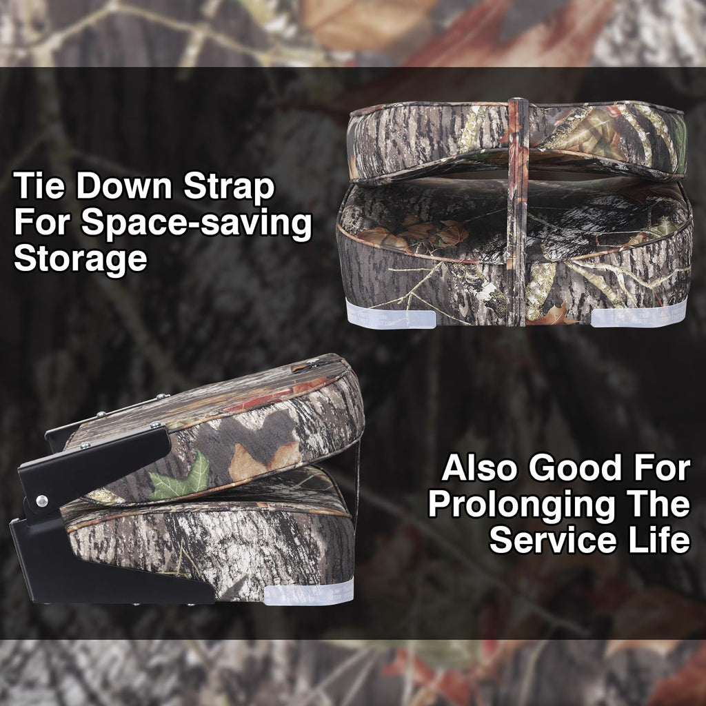 Leader Accessories A Pair Of Camo Folding Fishing Boat Seat 2 Seats (Camo)