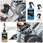 Yimax Bike Chain Cleaner Set, Bicycle Cleaning Kit Chain Lube And Cleaning Spray Biodegradable Bike Chain Lubricant With Brushes
