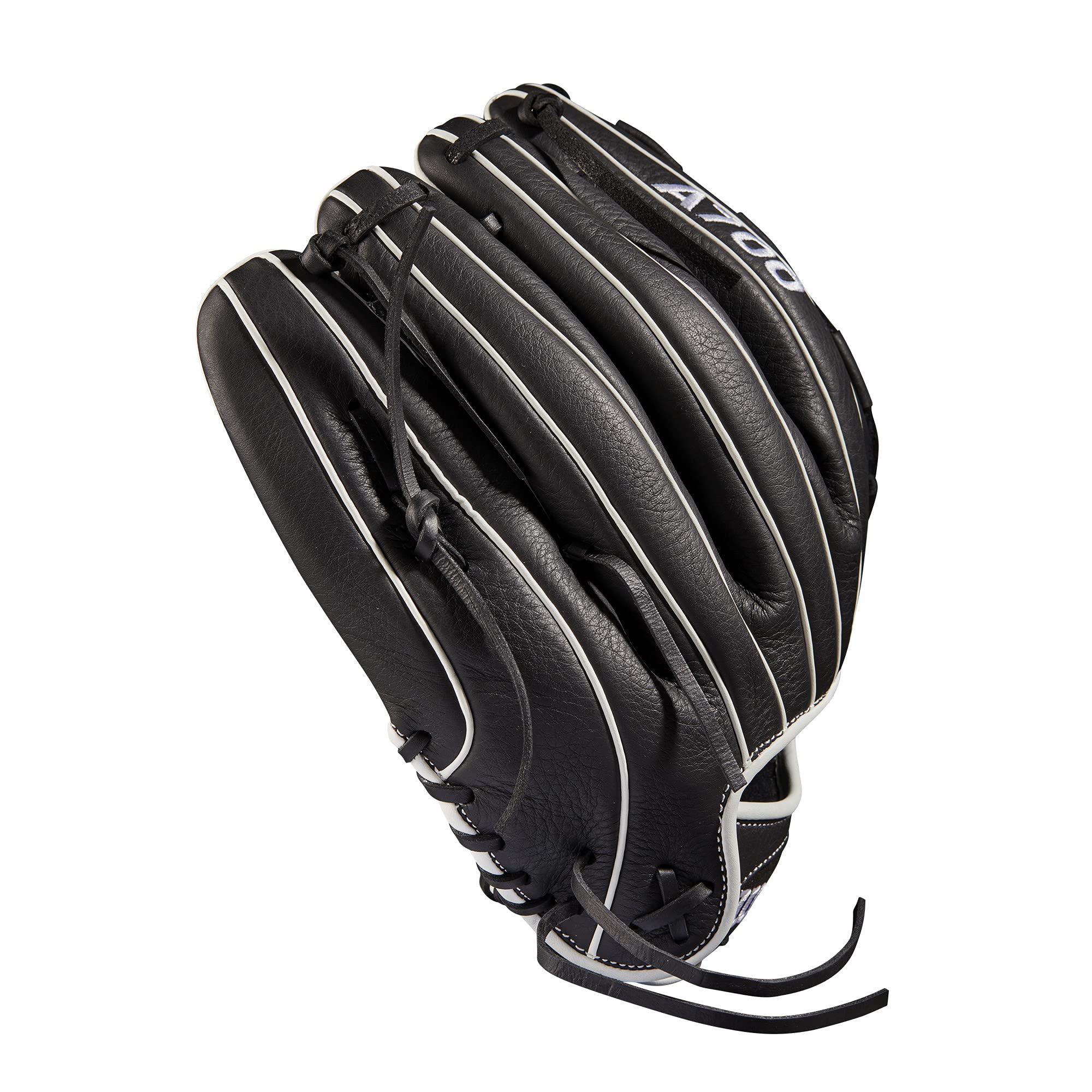 Wilson 2022 A700 12.5'' Fastpitch Outfield Glove - Left Hand Throw, Black/White