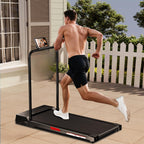 Futureglide Walking Pad Treadmill, 3.0 Hp Under Desk Treadmill, 3 In 1 Foldable Treadmills For Home, Walking Pad With Handle Bar