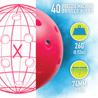 Franklin Sports X-40 Pickleballs - Outdoor - 100 Pack Bulk - Usa Pickleball Approved - Pink - Official Ball Of Us Open Picklebal