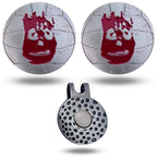 Full Metal Markers Wilson Volleyball Cast Away Unique Magnetic Metal Golf Ball Marker Accessory With Hat Clip For Men And Women 