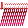 Clostnature Aluminum Tent Stakes - Heavy Duty Tent Pegs With Ropes, Ultralight Tent Stakes For Camping, Canopy(12Pc Pack)