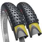 Fincci Pair 29 X 2.25 Inch Bike Tires 57-622 Foldable 60 Tpi With Nylon Protection For Mountain Enduro Gravel Mtb Hybrid Bicycle