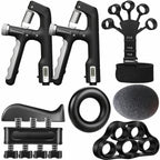 Hand Gripper Strengthener, 7 Pack Adjustable Resistance 22-220Lbs (10-100Kg) Forearm Exerciser, Grip Strength Trainer For Muscle