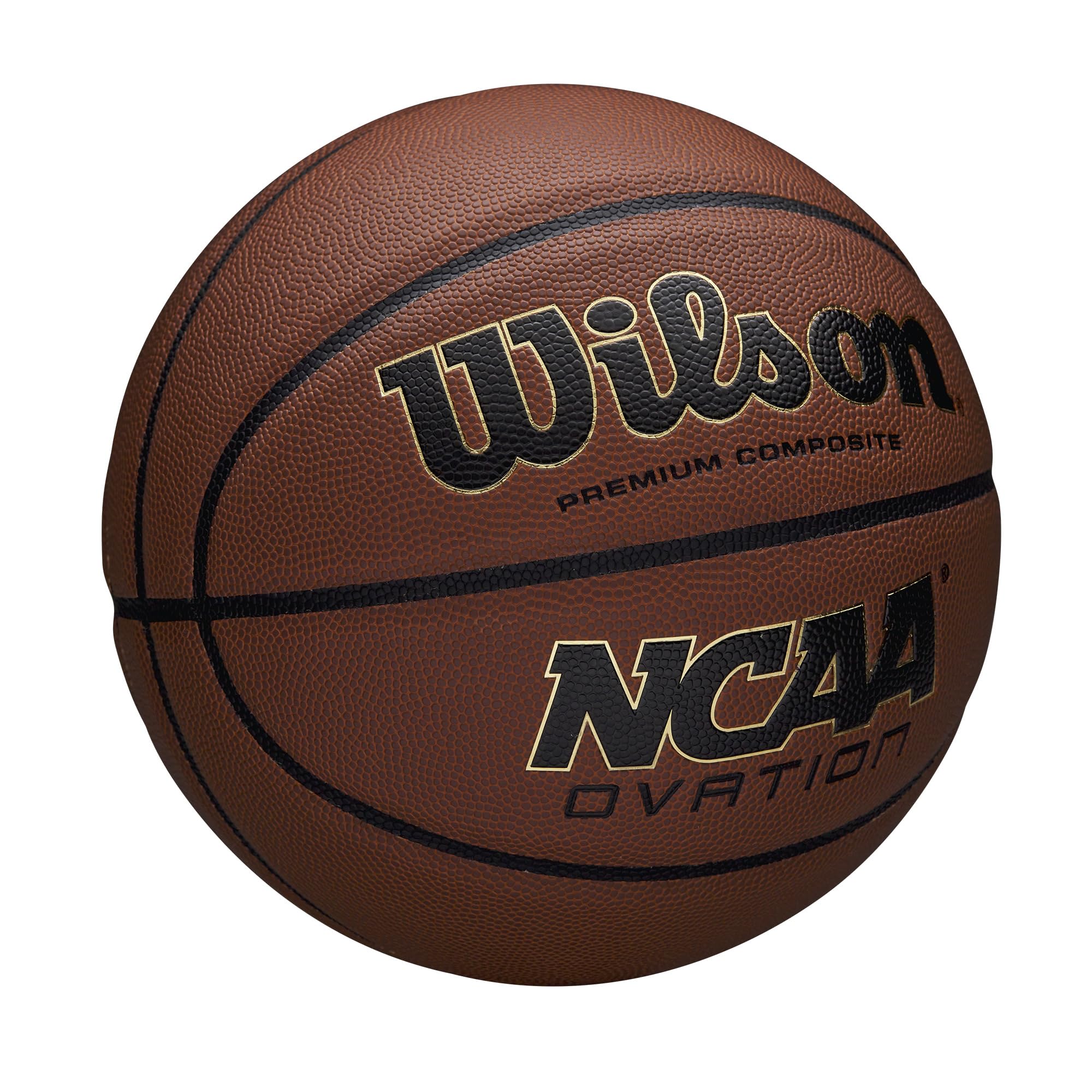 Wilson Ncaa Ovation Basketball - Brown, Size 7-29.5''