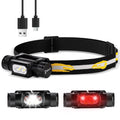 sofirn LED Headlamp Rechargeable, H35R Super Bright Lightweight Head Light with 660nm Deep Red Light, 1500 Lumens White Light, I