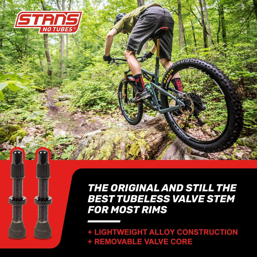 Stan'S Notubes As0149 Universal Valve Aluminium, Black Up To 8 Mm Valve Hole, 35 Mm