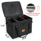 Lemubeane Tactical Camping Storage Bag - 57L Utility Tote Bag Organizer With Combination Lock And Shoulder Straps (Black, 57L)