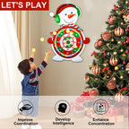 Christmas Games For Families, Light Up Dart Board For Kids Adults With 12 Sticky Balls Christmas Party Games Outdoor Indoor Yard