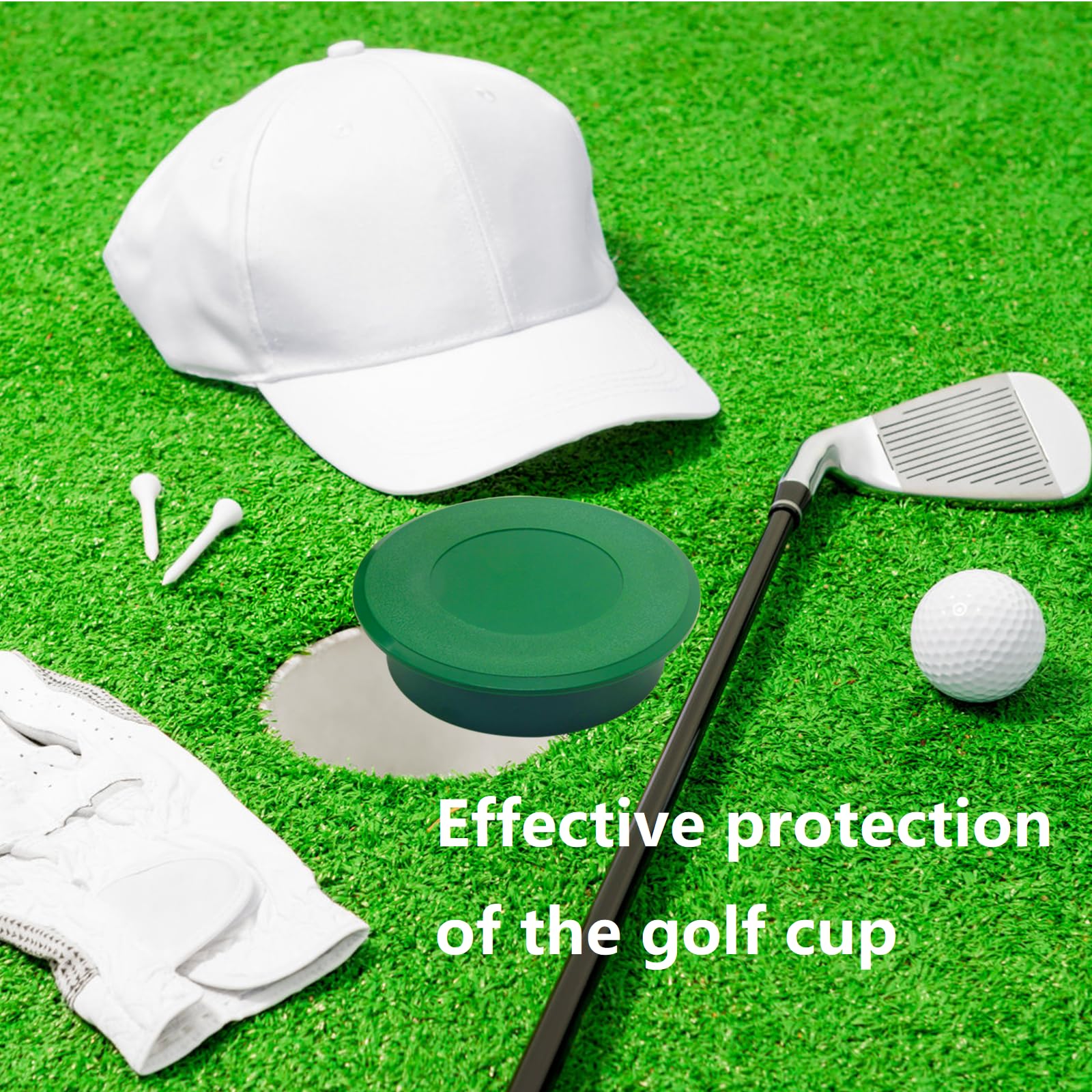 Golf Cup Cover,4 Pcs Golf Hole Putting Green Cup Golf Practice Training Green Hole Cup Covers,Universal Dimensions For Golf Hole