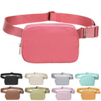 Fanny Belt Bag Waist Pack Crossbody Bags Bum Bag For Running Hiking Travel Workout Adjustable Strap For Women-Watermelon Red
