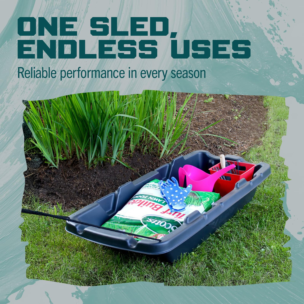 Flexible Flyer Utility Pull Sled. Ice Fishing, Deer Hunting, Firewood, Work Cargo