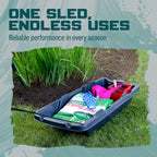 Flexible Flyer Utility Pull Sled. Ice Fishing, Deer Hunting, Firewood, Work Cargo