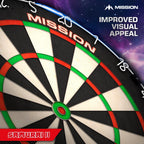 Mission Darts Db023 Samurai Ii  Professional Competition Standard Dartboard With Ultra Thin Wire Construction And Non Fade Colou