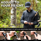 Cascade Mountain Tech Trekking Poles - Carbon Fiber Walking Or Hiking Sticks With Quick Adjustable Locks (Set Of 2), Grey