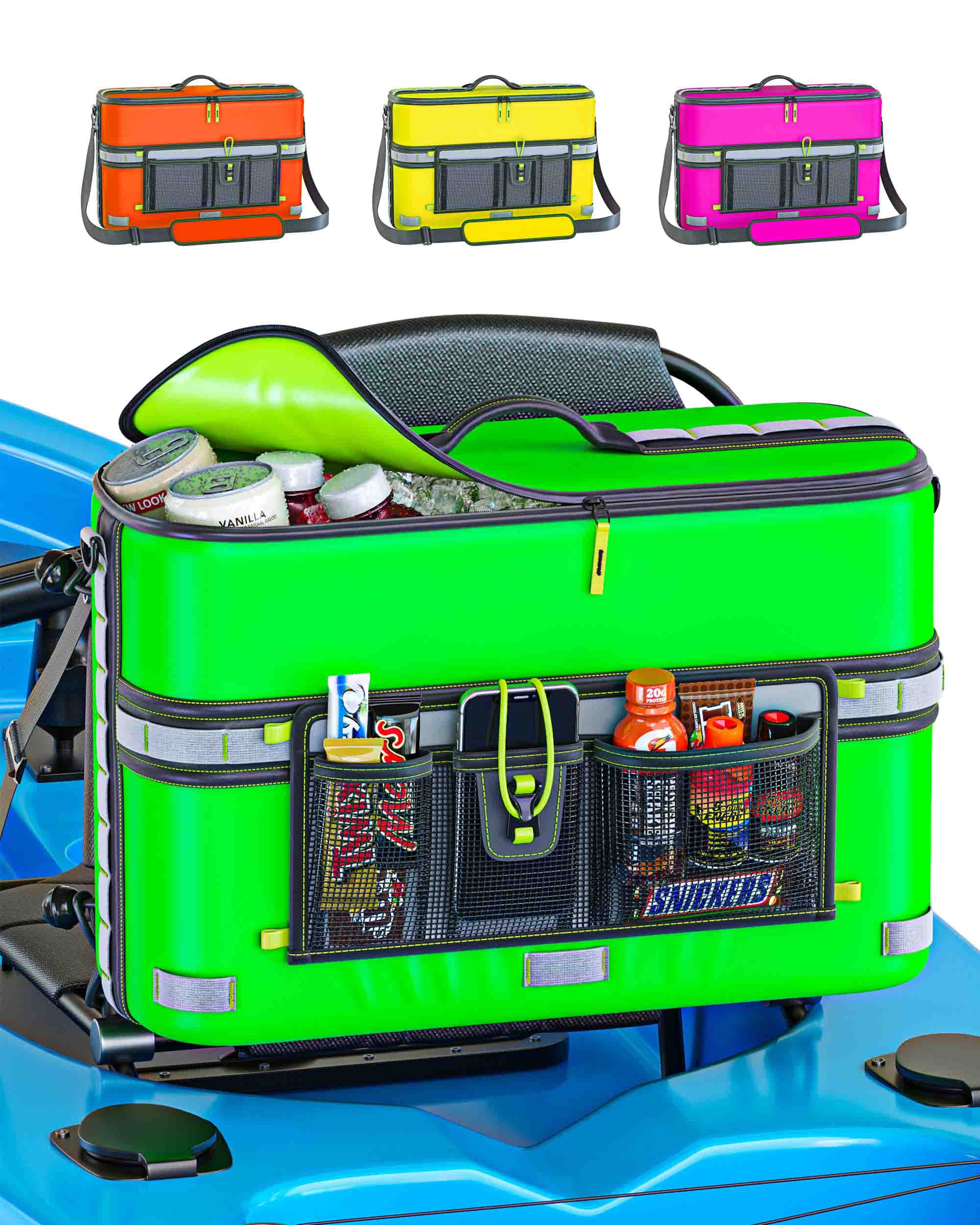 Skywin Kayak Cooler Behind Seat - Waterproof Kayak Seat Back Cooler For Kayaks - Compatible With Lawn-Chair Style Seats, Kayak A