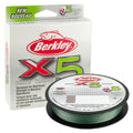 Berkley X5 Braid Superline, Low-Vis Green, 10-Pound Break Strength, 328Yd Fishing Line, Suitable For Freshwater And Saltwater En
