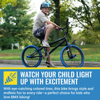 Kent International Pro 20-20 Inch Bmx Bike With Front & Rear Hand Brakes And Padded Bmx Saddle - Sturdy Bicycle For Kids With Ad