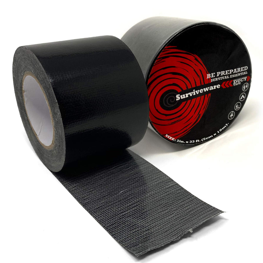 Surviveware Waterproof Duct Tape, Heavy Duty With Easy Tear Technology For Camping, Outdoors Adventures And Survival Kits