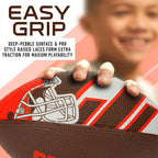 Franklin Sports Nfl Cleveland Browns Football - Youth Football - Mini 8.5'' Rubber Ball - Perfect For Kids - Team Logos And Colo
