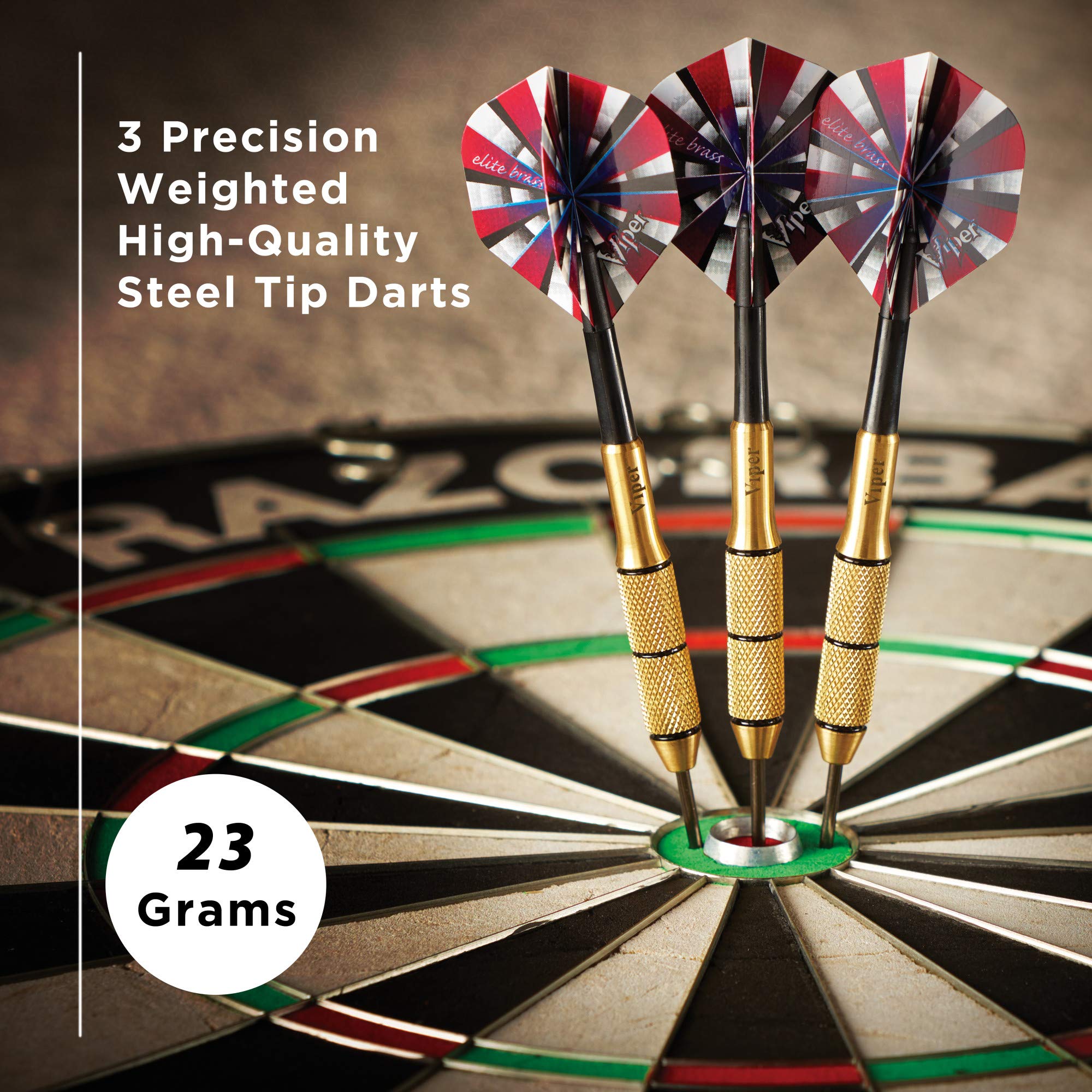 Viper Elite Brass Steel Tip Darts 23 Grams