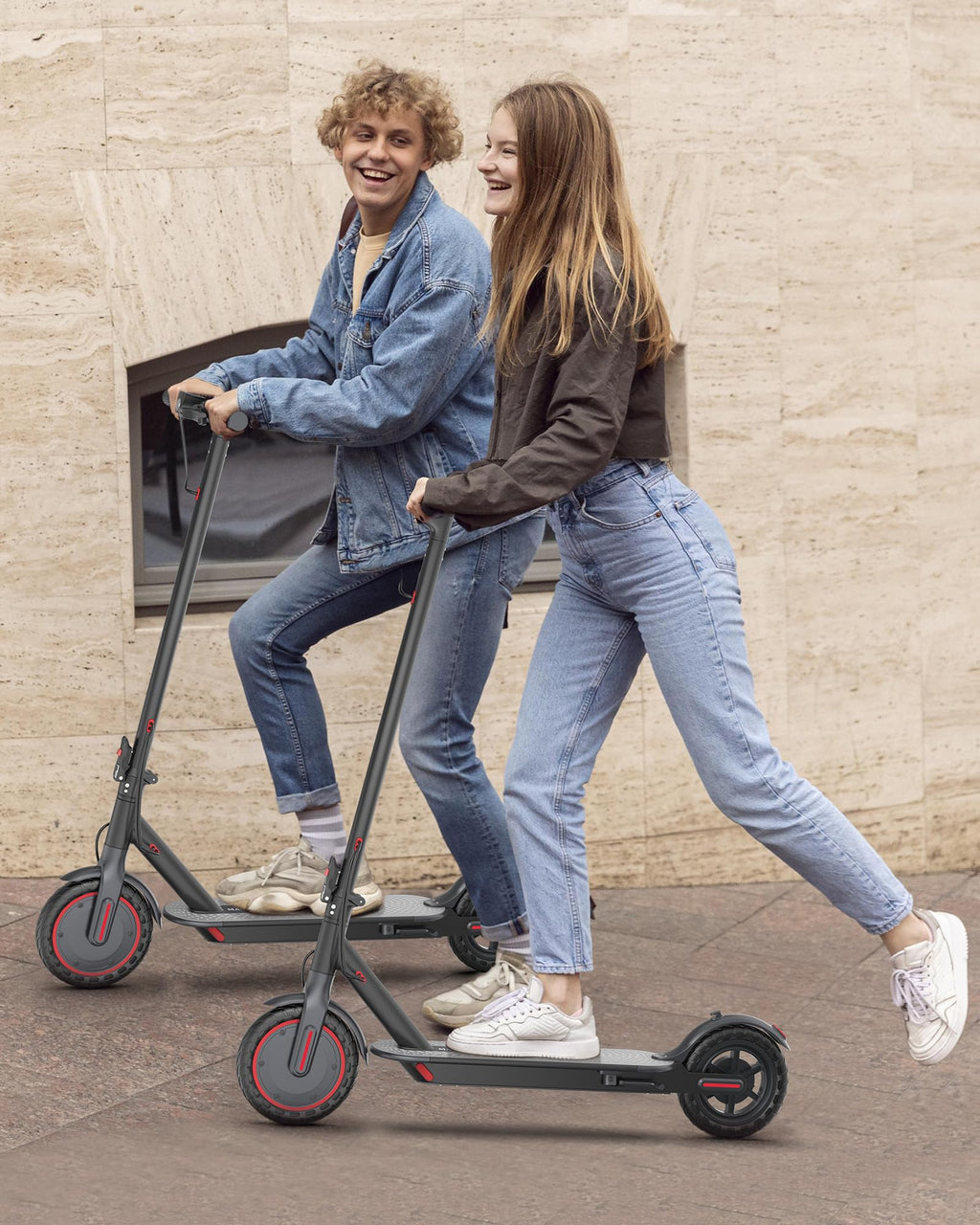 MAXSHOT V7 Electric Scooter, 350W Powerful Motor, 16MPH Top Speed,16Miles Long Range, 8.5 Solid Tires Folding Commuter Escooter