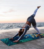 Knsbk Eco Friendly Non Slip Yoga Mat Tpe Workout Mat For Men Women Thick Workout Mat With Carrying Strap Fitness Mats For Exerci