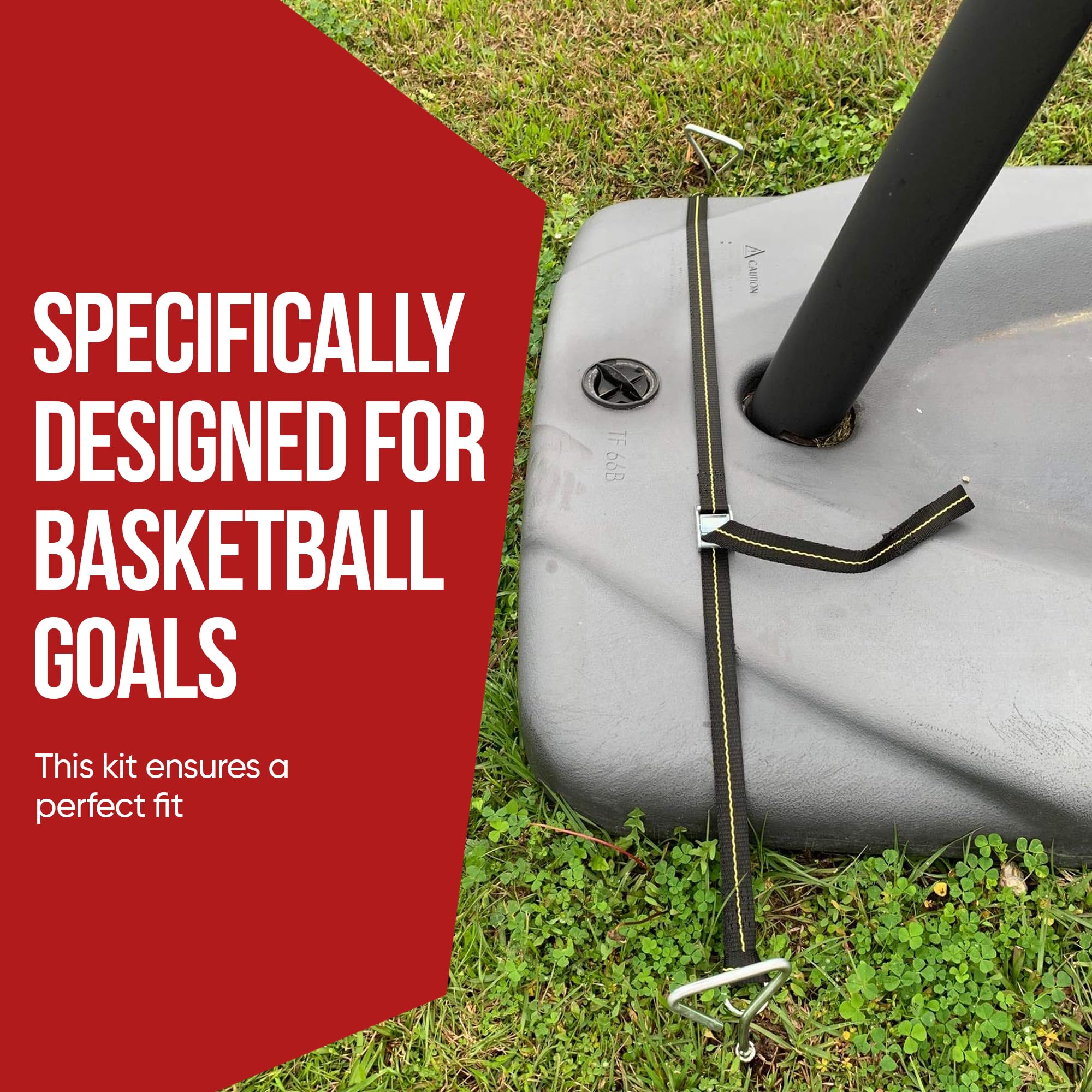 Cajun Tie Downs Basketball Goal Anchor Tie Down Kit