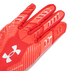 Under Armour Boys' F9 Nitro Football Gloves, (600) Red/Beta/Metallic Silver, Large