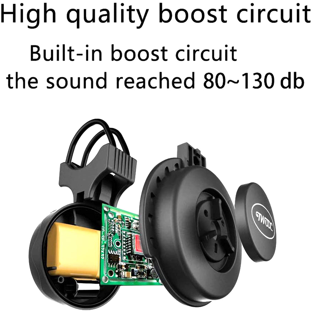 Kewayo Electric Bike Horn, Electronic Bicycle Bell 80~100 Db Waterproof Usb Rechargeable Bicycle Bell Upgrade Adjustable Volume