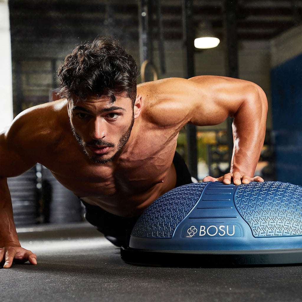 Bosu Half Ball Home Balance Exercise Trainer For Strength And Flexibility Workouts With Built To Last Burst Resistant Material A