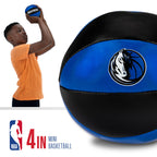 Franklin Sports Nba Dallas Mavericks Toy Basketballs - 2 Pack Of Kids Soft Mini Basketballs For Over The Door + Indoor Hoops - N