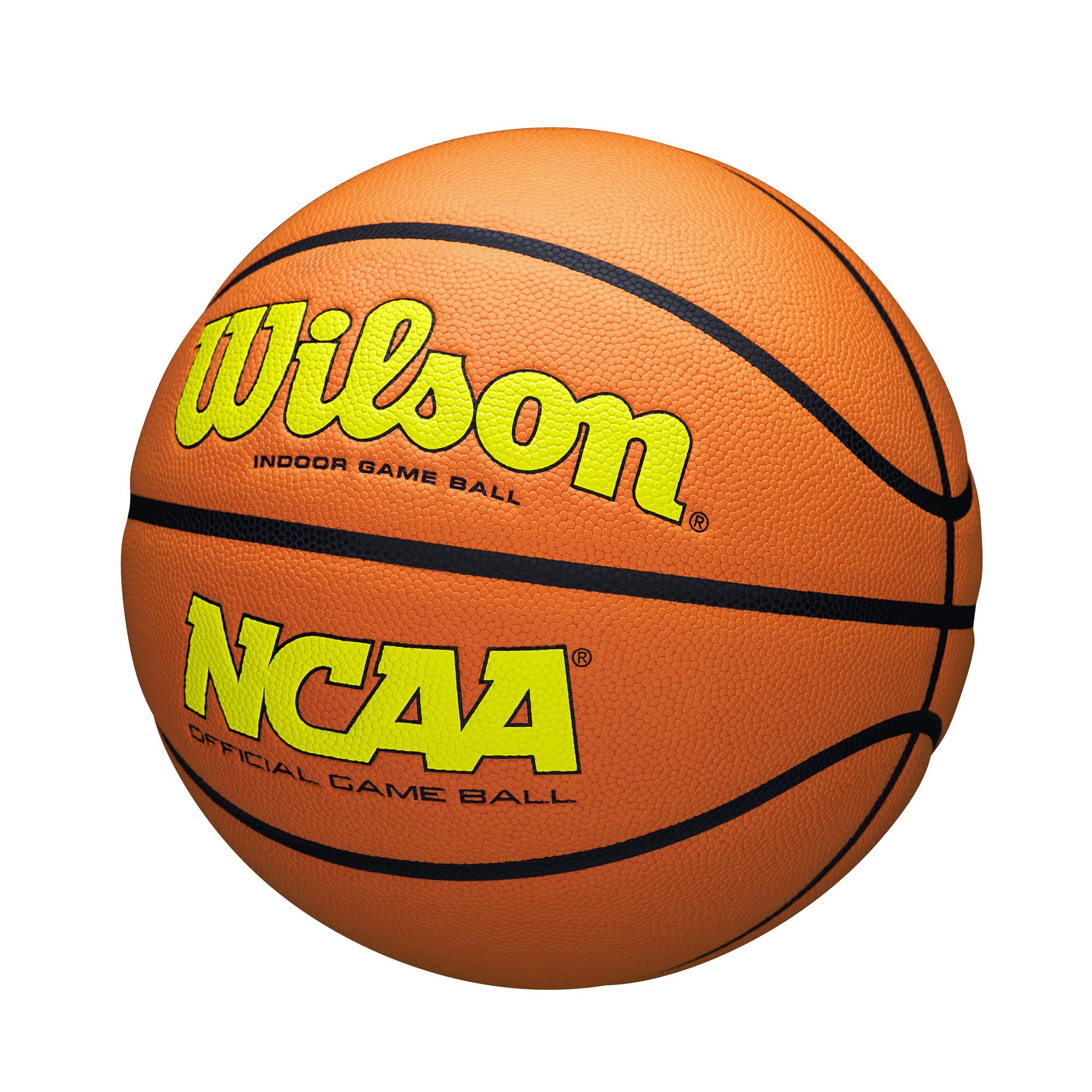 Wilson Ncaa Evo Nxt Official Indoor Game Basketball - Optic Yellow/Orange, Size 6-28.5''