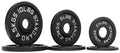 Signature Fitness Olympic 2-Inch Cast Iron Plate Weight Plate for Strength Training and Weightlifting, Style #1, 35LB Set