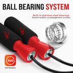 Fitness Factor Jump Rope With Adjustable Length, Tangle-Free Skipping Rope For Gym Workout,Crossfit, Fitness Exercise, Wod, Boxi