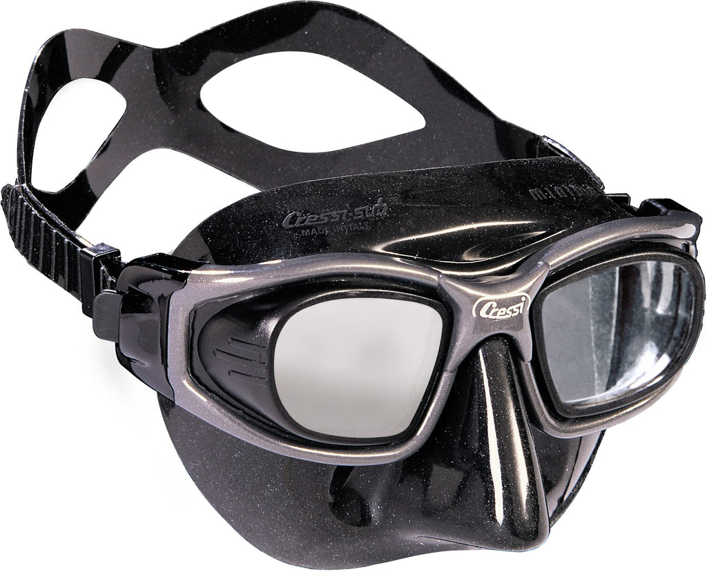 Cressi Freediving 2-Flat Lens Mask - Low Internal Volume - Perfect Vision - Minima: Made In Italy