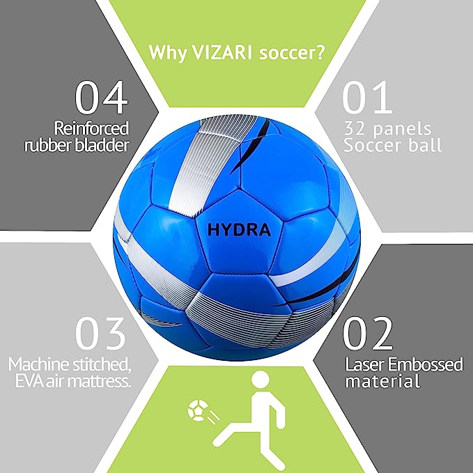 Vizari Hydra Soccer Ball – Blue