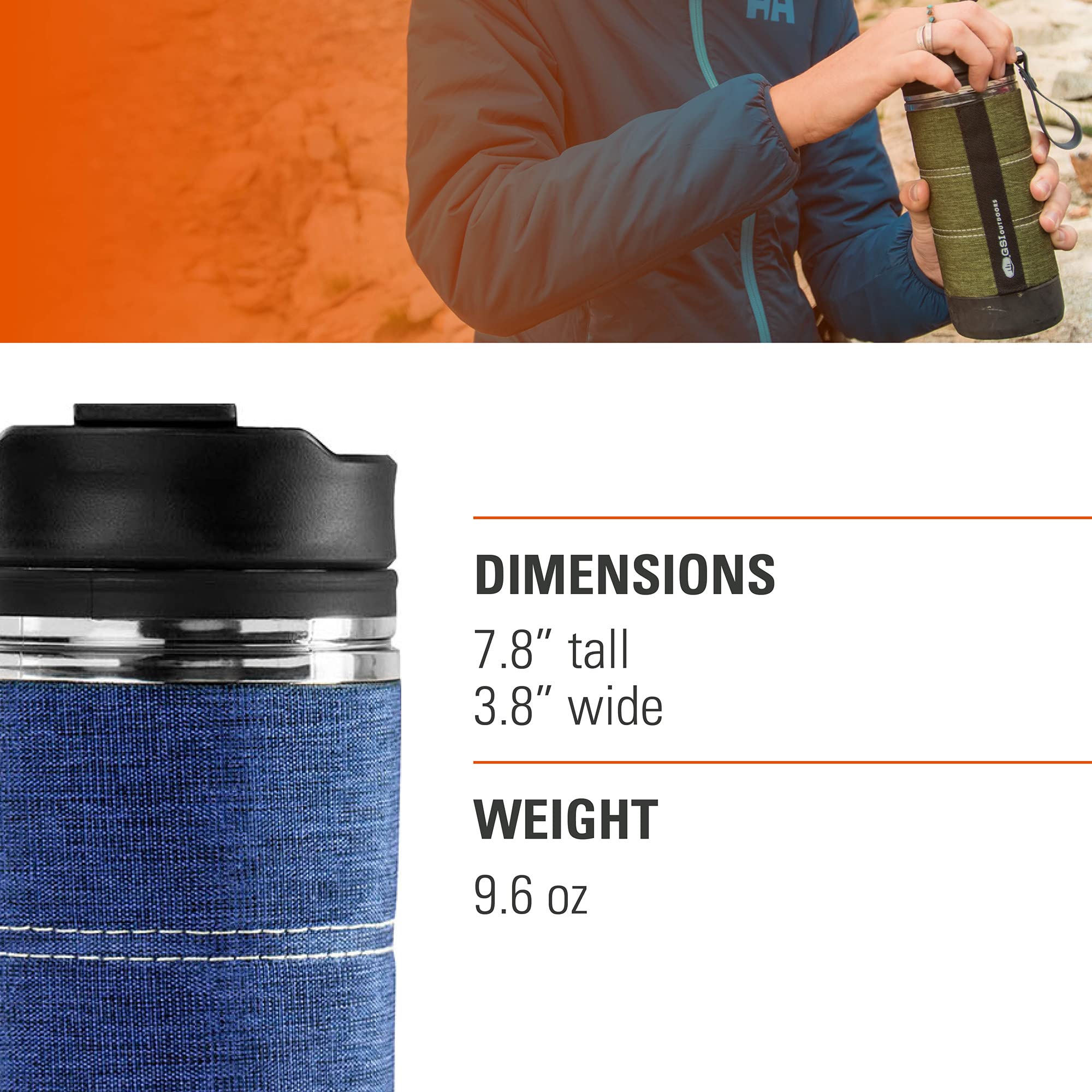 Gsi Outdoors Commuter Javapress | Insulated, Spill-Resistant Javapress For Commuting, Travels And Camping