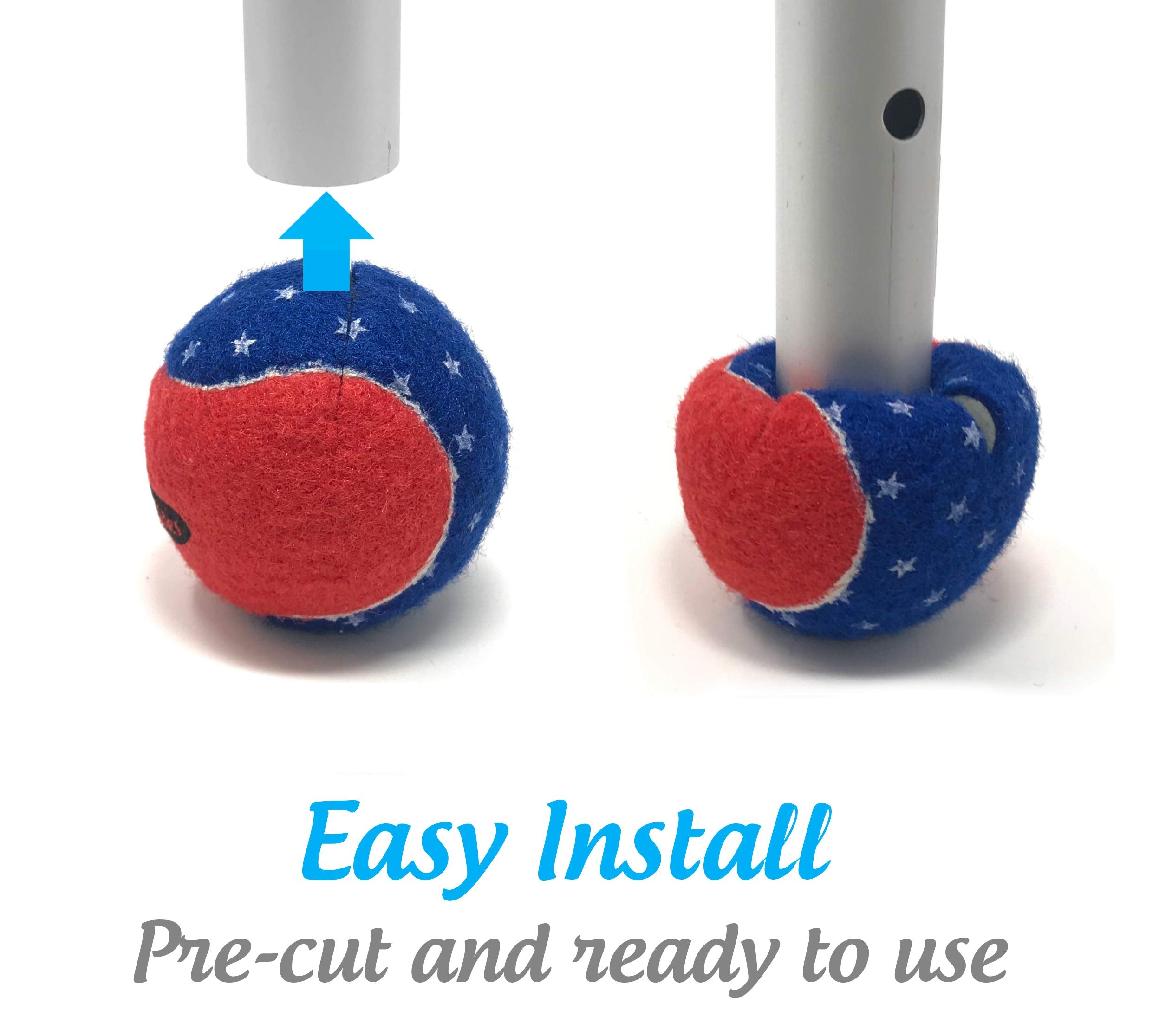 Pre-Cut Walker Glide Balls - 15 Colors & Styles (Patriotic)
