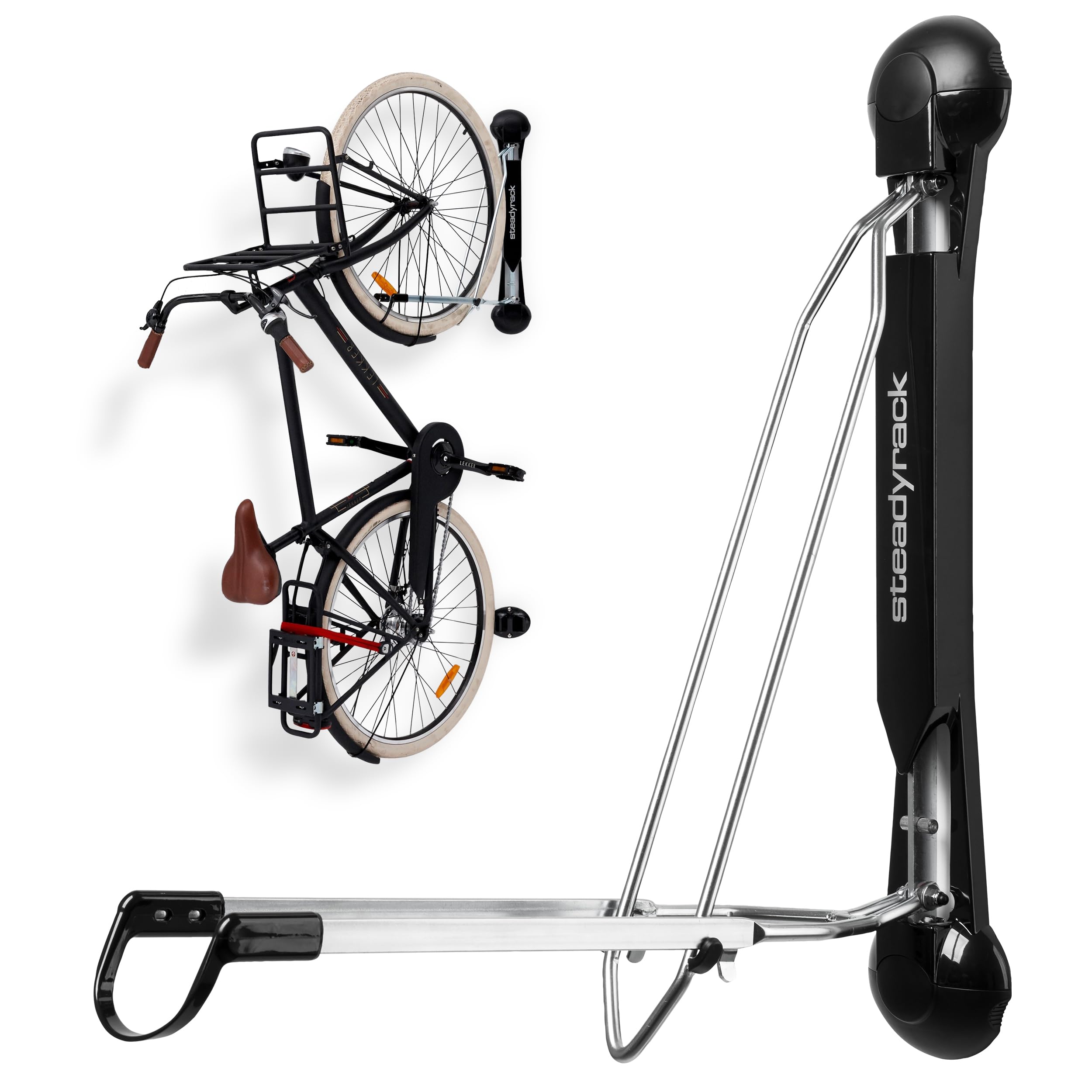 Steadyrack Bike Racks - Fender Rack - Wall Mounted Bike Rack Storage Solution For Your Home, Garage, Or Bike Park