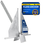 Five Oceans Boat Anchor - Fluke Anchor, 10 Lb, Galvanized Steel Boat Anchors, For Pontoon, Dinghies, Fishing Boats, Bass Boats,