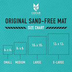 Cgear The Original Sand-Free Outdoor Camping Mat - Patented Technology, Water-Resistant And Anti-Fade Material, Military-Grade C